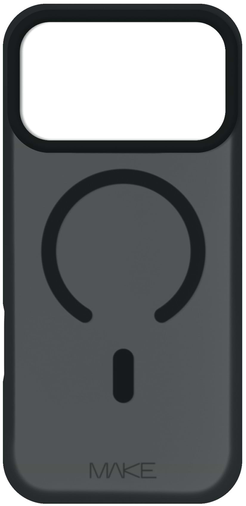 Чохол для смартфону MAKE for Apple iPhone 17 Pro Max Silicone Aura Magnet Black (MCLAM-AI17PMBK)